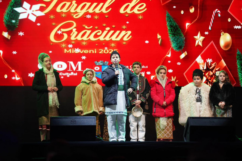 Magia colindelor a deschis Târgul de Crăciun Mioveni 2025
