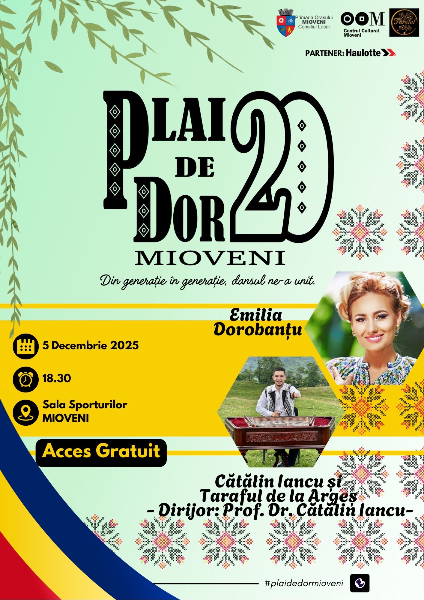 Două decenii de Plai de Dor – Modificare locație a evenimentului aniversar!