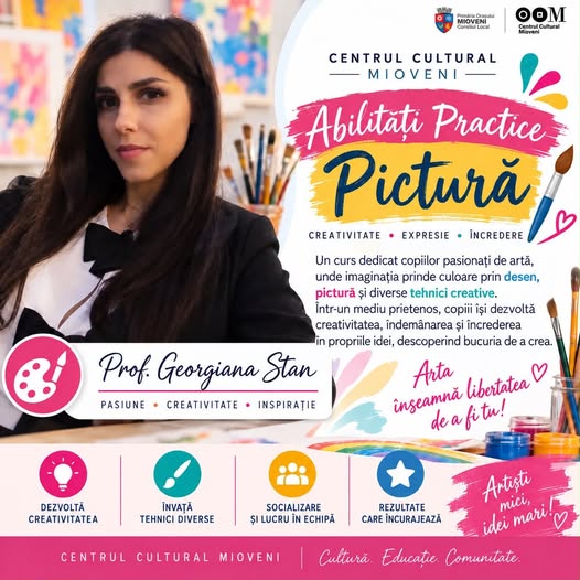 Creativitatea prinde culoare la Centrul Cultural Mioveni!